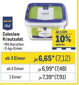 METRO METRO Chef Coleslaw Krautsalat Angebot