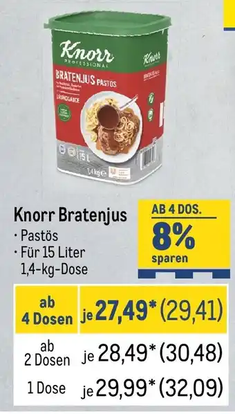 METRO Knorr Bratenjus Angebot