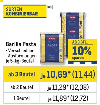 METRO Barilla Pasta Angebot