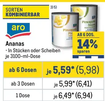 METRO aro Ananas Angebot