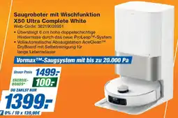 Expert Saugroboter mit Wischfunktion X50 Ultra Complete White Angebot