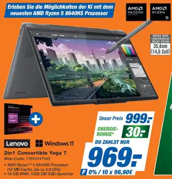 Expert Lenovo 2in1 Convertible Yoga 7 Angebot