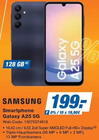 Expert SAMSUNG Smartphone Galaxy A25 5G Angebot