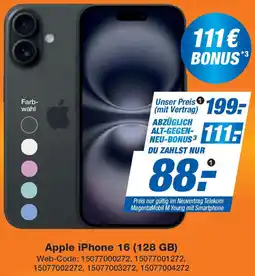 Expert Apple iPhone 16 (128 GB) Angebot