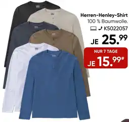 Galeria GLOBE TROTTER Herren-Henley-Shirt Angebot