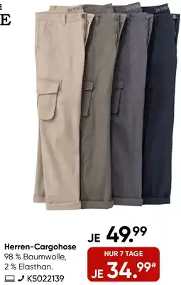 Galeria DUNMORE Herren-Cargohose Angebot