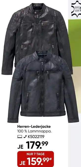 Galeria DUNMORE Herren-Lederjacke Angebot