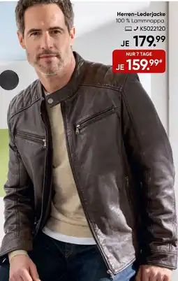 Galeria DUNMORE Herren-Lederjacke Angebot