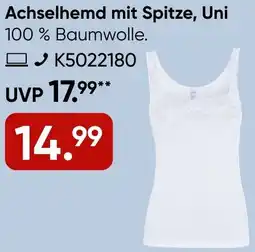 Galeria Speidel Achselhemd mit Spitze, Uni Angebot