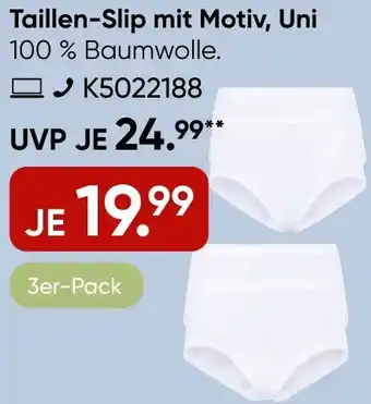 Galeria Speidel Taillen-Slip mit Motiv, Uni Angebot