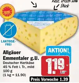 AEZ Allgäuer Emmentaler g.U. Angebot