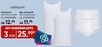 Galeria AMMANN Unterhemd oder Slip mit Eingriff Angebot