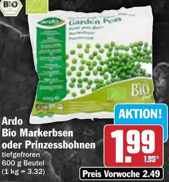 AEZ Ardo Bio Markerbsen oder Prinzessbohnen Angebot