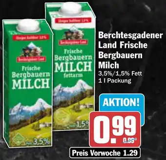 AEZ Berchtesgadener Land Frische Bergbauern Milch Angebot