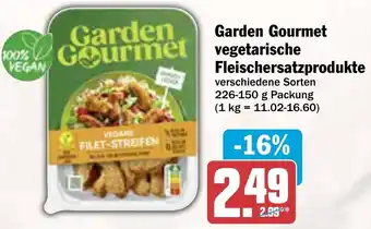 AEZ Garden Gourmet vegetarische Fleischersatzprodukte Angebot