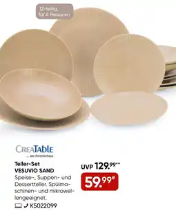 Galeria CREATABLE Teller-Set VESUVIO SAND Angebot