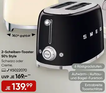 Galeria SMEG 2-Scheiben-Toaster 50's Style Angebot