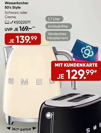 Galeria SMEG Wasserkocher 50's Style Angebot