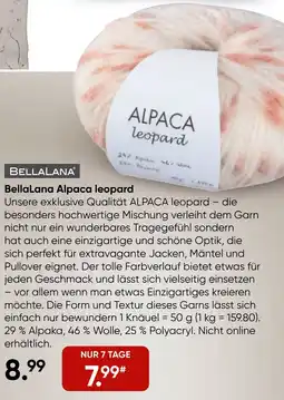 Galeria BellaLana Alpaca leopard Angebot