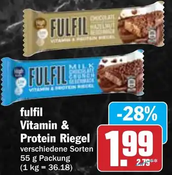 AEZ fulfil Vitamin & Protein Riegel Angebot