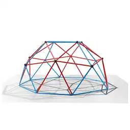 Netto Marken-Discount Klettergerüst 244x244x120cm DomeClimber Kinder Kletterkuppel Geodome 8FT - blau/rot Angebot