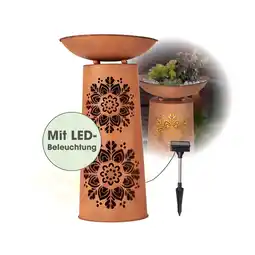 Netto Marken-Discount EASYmaxx LED-Dekosäule Rost-Optik Mandala rund Angebot