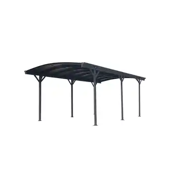 Netto Marken-Discount Westmann Aluminium Runddach Carport Bergen anthrazit Angebot