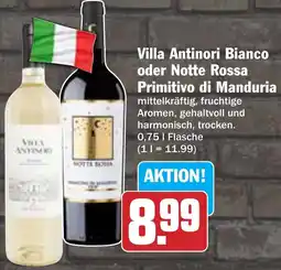 AEZ Villa Antinori Bianco oder Notte Rossa Primitivo di Manduria Angebot