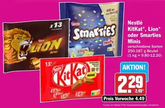 AEZ Nestlé KitKat, Lion oder Smarties Minis Angebot