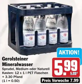 AEZ Gerolsteiner Mineralwasser Angebot