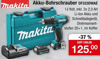 Zimmermann Makita Akku-Bohrschrauber DF333DWAE Angebot