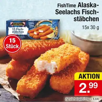 Zimmermann FishTime Alaska Seelachs Fischstäbchen Angebot