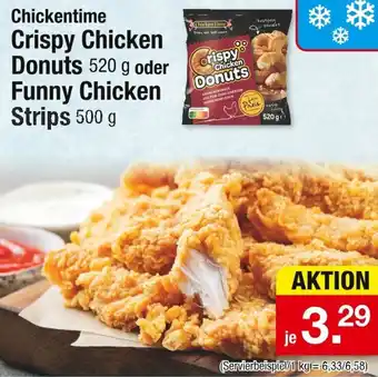 Zimmermann Chickentime Crispy Chicken Donuts oder Funny Chicken Strips Angebot