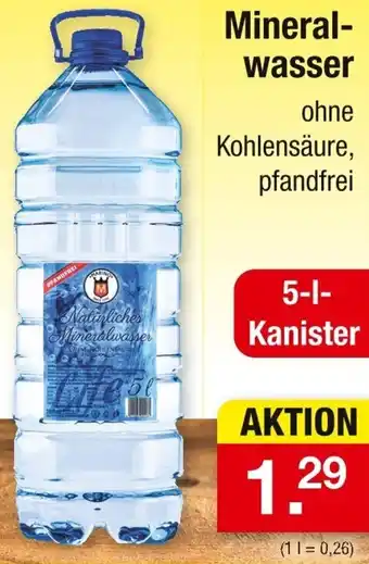 Zimmermann Mineralwasser Angebot