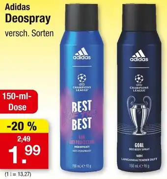 Zimmermann Adidas Deospray Angebot