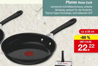 Zimmermann Tefal Pfanne Home Cook Angebot