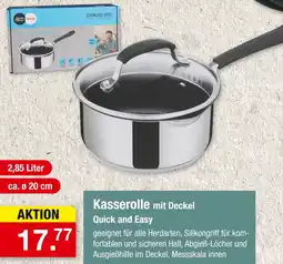 Zimmermann Tefal Kasserolle mit Deckel Quick and Easy Angebot