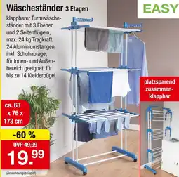 Zimmermann EASYmaxx Wäscheständer 3 Etagen Angebot