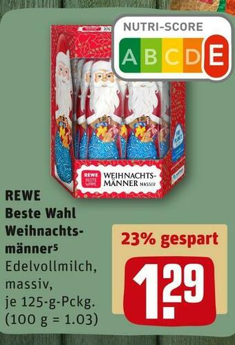 REWE Rewe beste wahl weihnachtsmänner Angebot