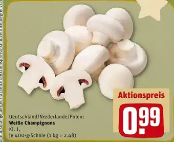 REWE Weiße champignons Angebot