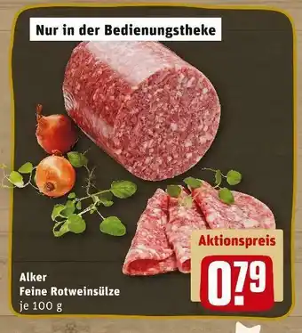 REWE Alker feine rotweinsülze Angebot