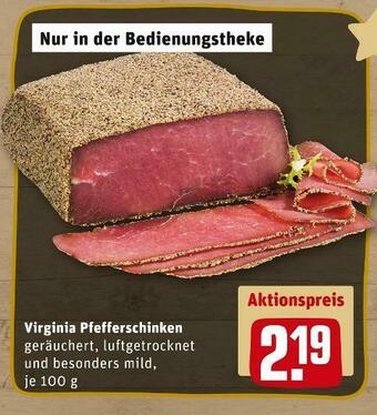 REWE Virginia pfefferschinken Angebot