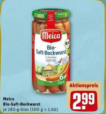 REWE Meica bio-saft-bockwurst Angebot