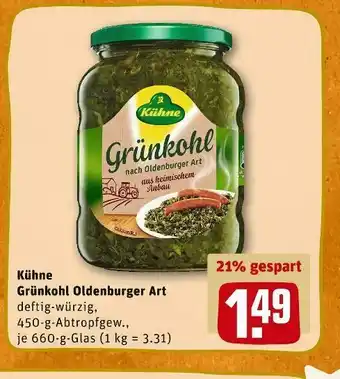 REWE Kühne grünkohl Angebot