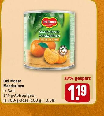 REWE Del monte mandarinen Angebot