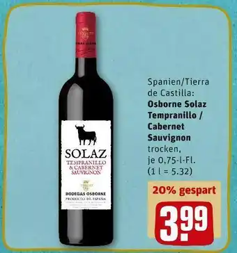 REWE Osborne solaz rotwein Angebot