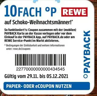 REWE Payback 10fach °p Angebot