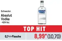 METRO Schweden Absolut Vodka Angebot