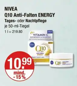 V Markt Nivea q10 anti-falten energy Angebot