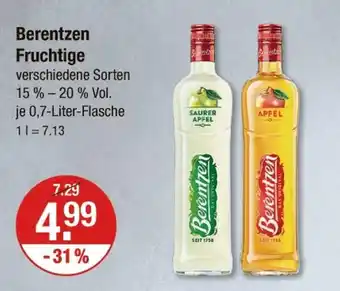 V Markt Berentzen fruchtige Angebot